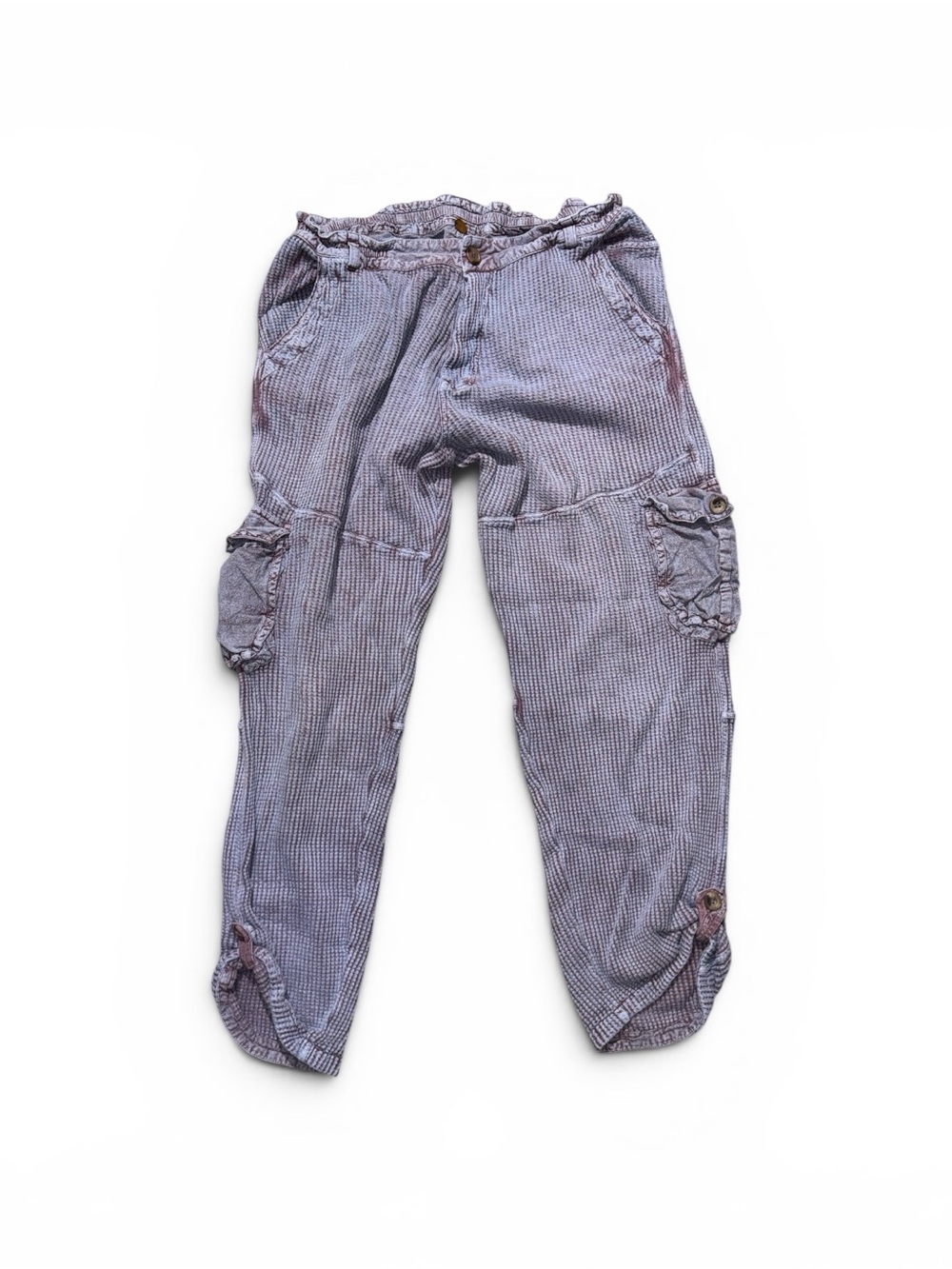 free People Light Lavender Cargo Jogger Pants